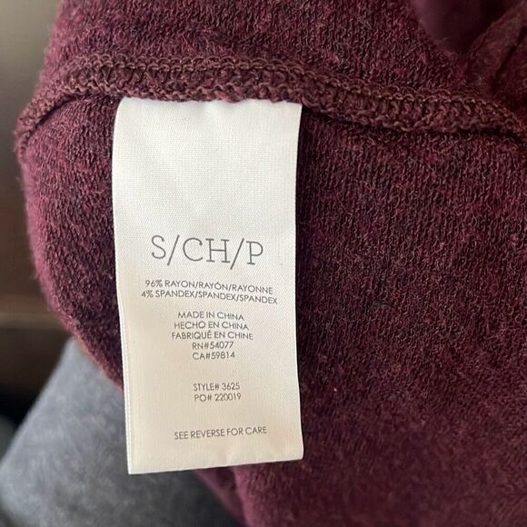 Cabi Plum Hype Hoodie cozy tunic sweatshirt Small #3625 - Picture 5 of 5